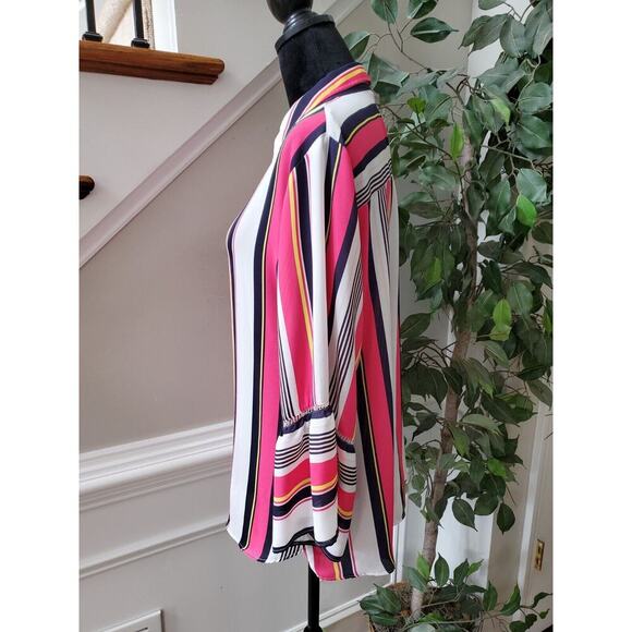 Est. 1946 Women Multicolor Polyester Collared Long Sleeve Button Down Shirt 20W - Picture 7 of 12